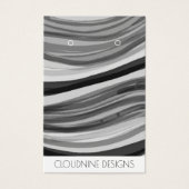 Gray Waves Earring Necklace Juwelier Display Card (Vorderseite)