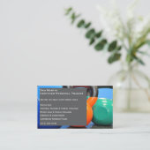 Gray Weights Gym Personal Trainer Fitness Center Visitenkarte (Stehend Vorderseite)