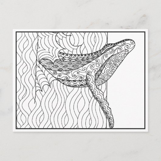 Gray Whale Postcard Postkarte (Vorderseite)