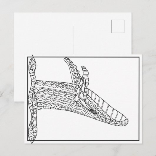 Gray Whale Postcard Postkarte (Vorne/Hinten)