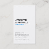 GRAY & WHITE GEMUSTERT GIRL Business Card Visitenkarte (Rückseite)