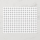 Gray White Gingham Pattern Postkarte (Vorderseite)