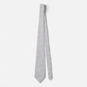 Gray White Neck Tie Krawatte (Vorderseite)