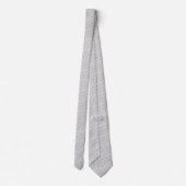 Gray White Neck Tie Krawatte (Rückseite)
