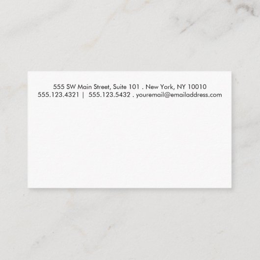 Gray White Simple Border 10 Punch Treuekarte (Rückseite)