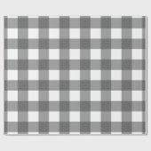 Gray & White Square Pattern Wrapping Paper Geschenkpapier (Flach)