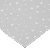 Gray White Star Weihnachten Tischdecke (Schrägansicht)