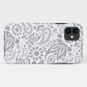 Gray White Stilish Boho Gemustert Case-Mate iPhone Hülle (Rückseite (Horizontal))