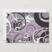 GRAY WIRBEL Jüdische Einladung zur Hochzeit (Rückseite)