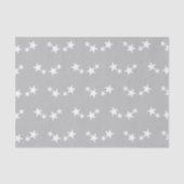Gray with white stars seidenpapier (Vorderseite)