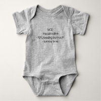 GRAY WOD BABY BODYSUIT