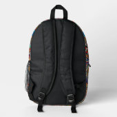 Gray Wolf Art Bedruckter Rucksack (Rückseite)