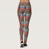 Gray Wolf Art Leggings (Rückseite)