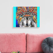 Gray Wolf Art Leinwanddruck (Insitu (Wohnzimmer))