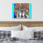 Gray Wolf Art Leinwanddruck (Insitu (Schlafzimmer))