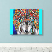 Gray Wolf Art Leinwanddruck (Insitu (Holzboden))