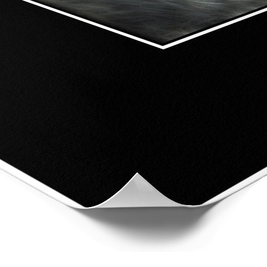 GRAY WOLF Art Poster & Poem (Ecke)