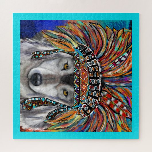 Gray Wolf Art Puzzle (Horizontal)