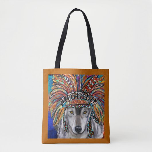Gray Wolf Art Tasche (Vorderseite)