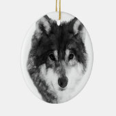 Gray Wolf attraktiv Keramik Ornament (Rechts)