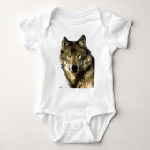 Gray Wolf Baby Strampler (Vorderseite)