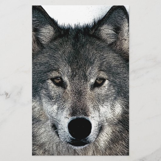 Gray Wolf Briefpapier (Vorderseite)
