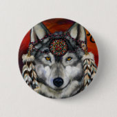 Gray Wolf Button (Vorderseite)