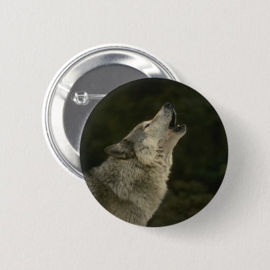 Gray Wolf Button (Vorne & Hinten)