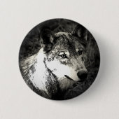 Gray Wolf Button (Vorderseite)