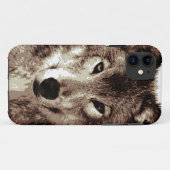 Gray Wolf Case-Mate iPhone Hülle (Rückseite (Horizontal))