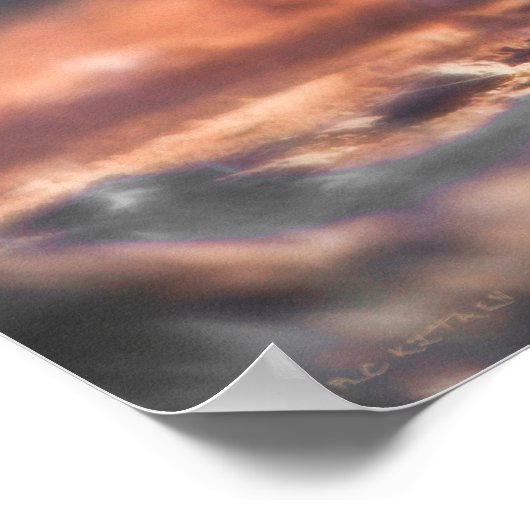 GRAY WOLF COLORFUL ENCOUNTER POSTER (Ecke)