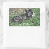 GRAY WOLF CUB Wildlife Supporter Stickers (Tasche)
