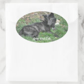 GRAY WOLF CUB Wildlife Supporter Stickers (Tasche)