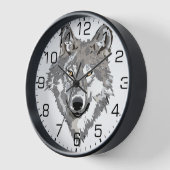 Gray Wolf Design Uhr (Winkel)