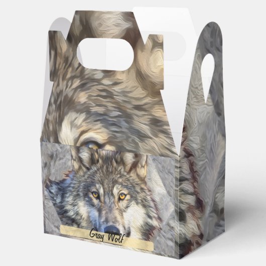 Gray Wolf Dignity Geschenkschachtel (Geöffnet)