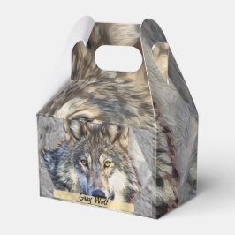 Gray Wolf Dignity Geschenkschachtel