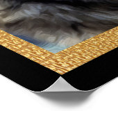 Gray Wolf Dignity Poster (Ecke)