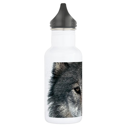 Gray Wolf Edelstahlflasche (Links)