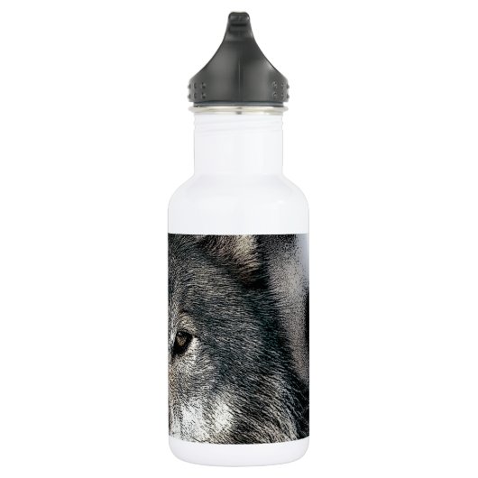 Gray Wolf Edelstahlflasche (Rechts)