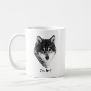 Gray Wolf elegant anpassbar Kaffeetasse