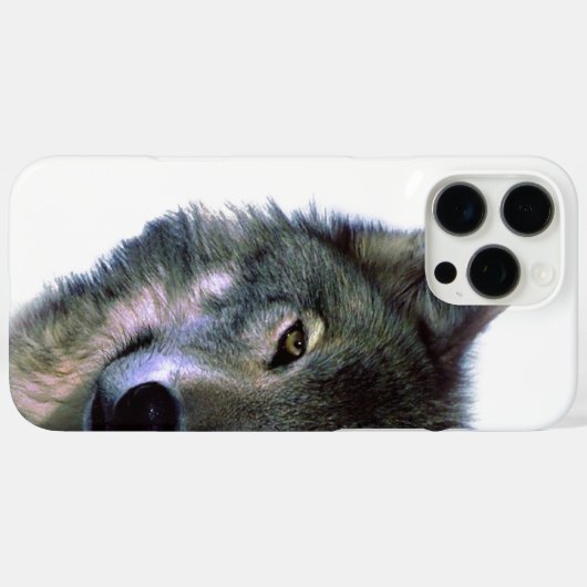 Gray Wolf Eye Case-Mate iPhone Hülle (Rückseite (Horizontal))