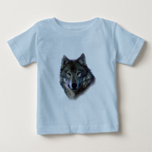 Gray Wolf Eyes Baby T-shirt (Vorderseite)
