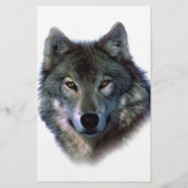 Gray Wolf Eyes Briefpapier (Vorderseite)