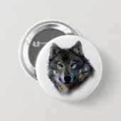 Gray Wolf Eyes Button (Vorne & Hinten)