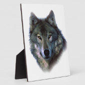 Gray Wolf Eyes Fotoplatte (Seite)