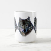 Gray Wolf Eyes Kaffeetasse (Mittel)