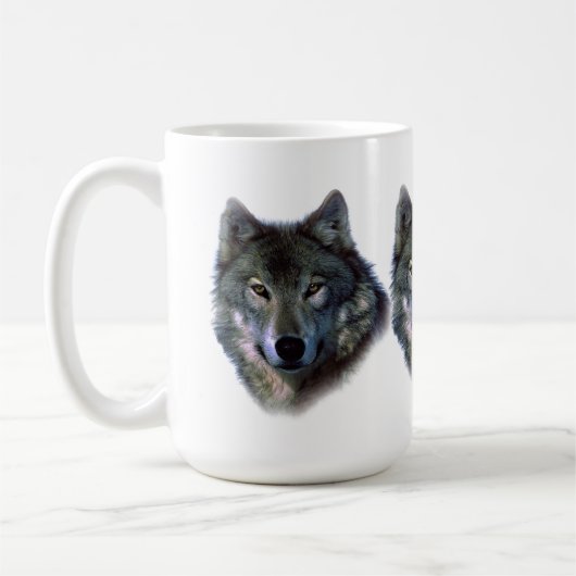 Gray Wolf Eyes Kaffeetasse (Links)