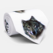 Gray Wolf Eyes Krawatte (Gerollt)
