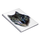 Gray Wolf Eyes Notizblock (Rechte Seite)