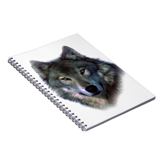 Gray Wolf Eyes Notizblock (Rechte Seite)